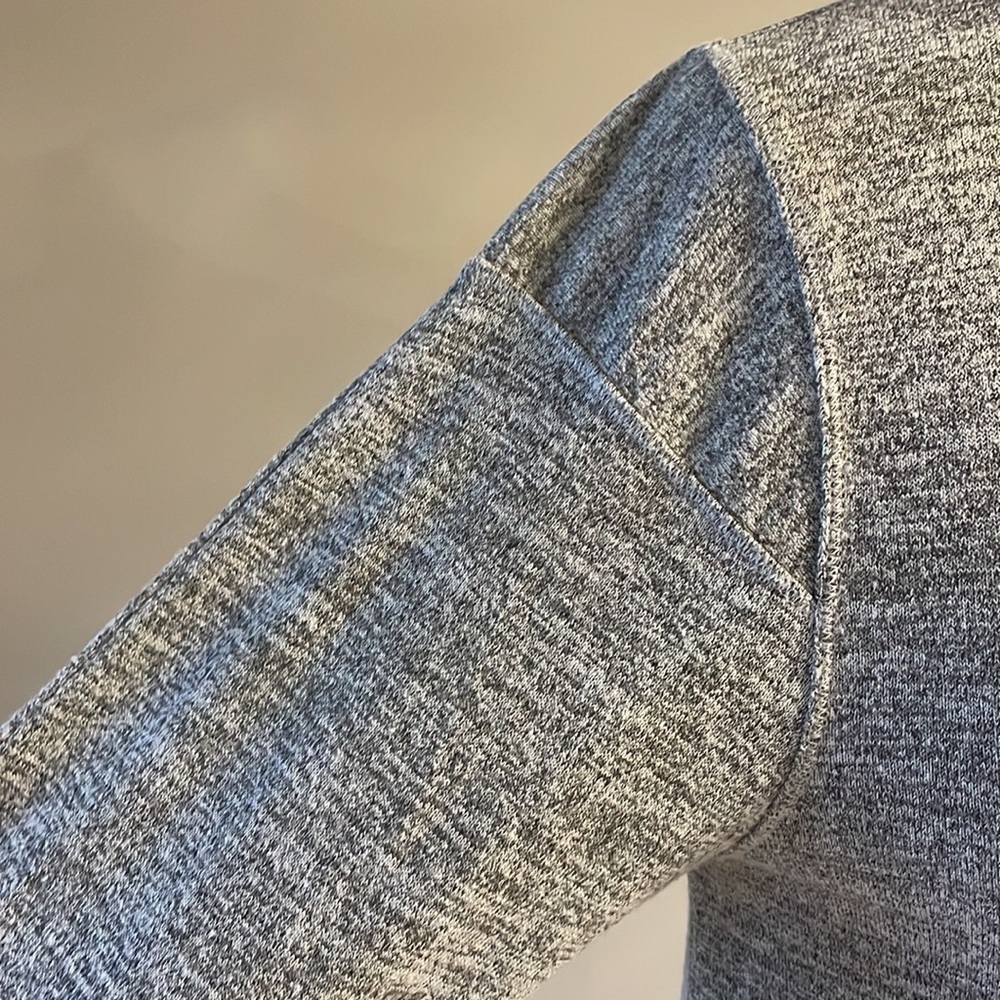 Rag and Bone Heather gray mock neck  long sleeve crop lightweight sweater Small - Picture 5 of 9